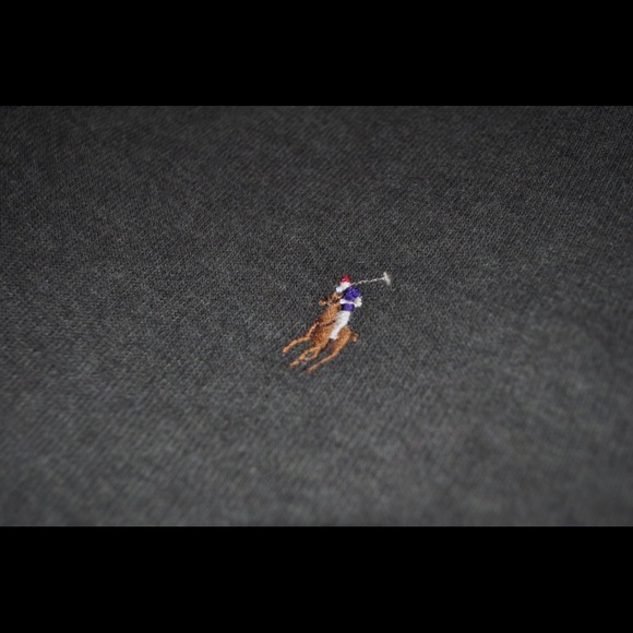 Polo army green zip up pull over  newish - Picture 2 of 5